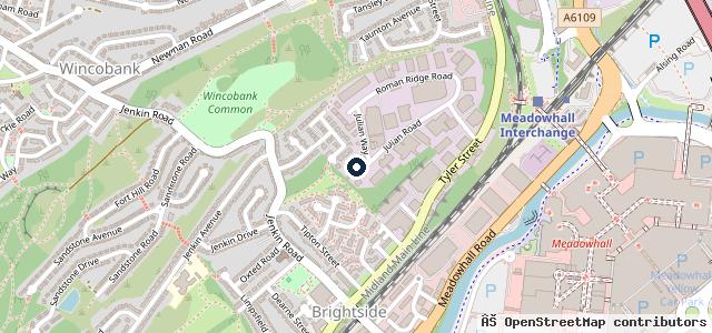 Map showing the location of Car Bazaar Sheffield