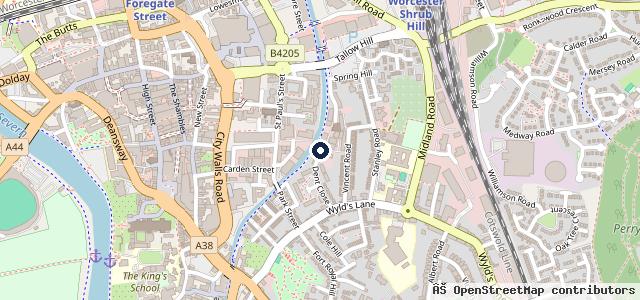 Map showing the location of CARS Service Centre