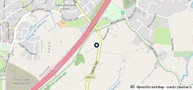 Map showing the location of Cedar Motor House