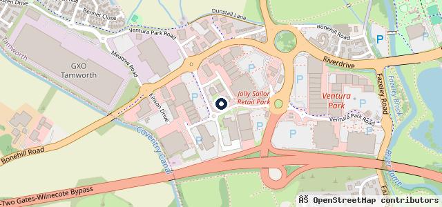 Map showing the location of Colliers - Birmingham