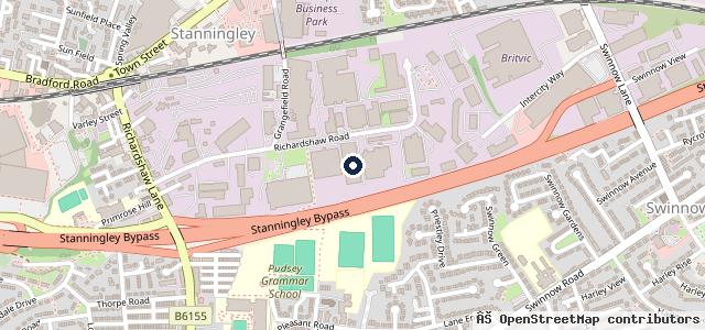 Map showing the location of Evans Halshaw DAF Leeds