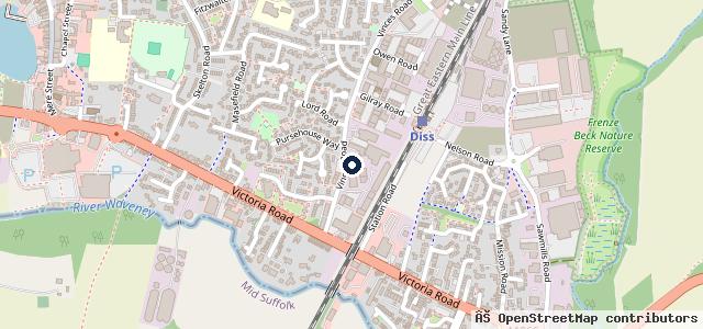 Map showing the location of Pretty Garage