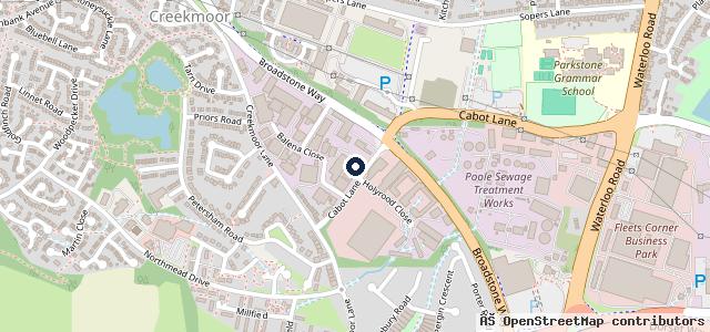 Map showing the location of Protyre Poole