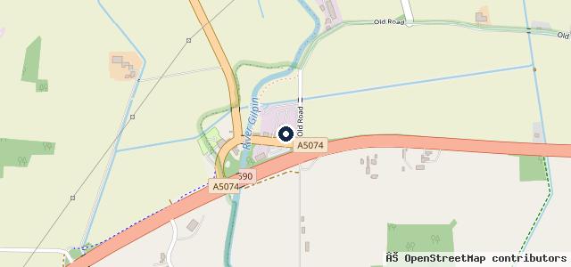 Map showing the location of P. V. Dobson