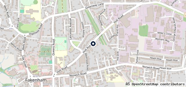 Map showing the location of R.J. Francis Motorcycles and Cycles Direct