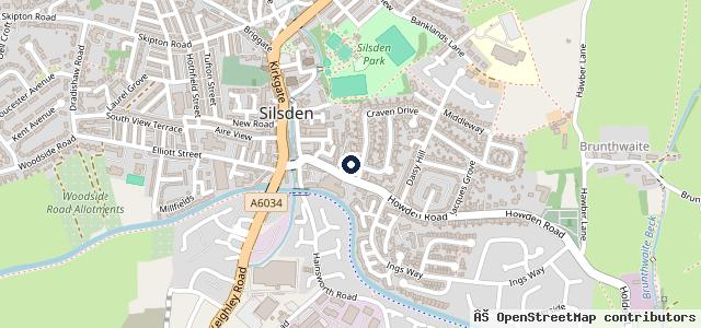 Map showing the location of RRG Toyota Silsden