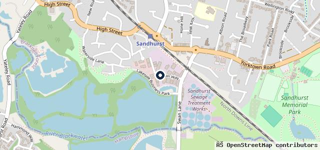 Map showing the location of Sandhurst Mot Centre Ltd