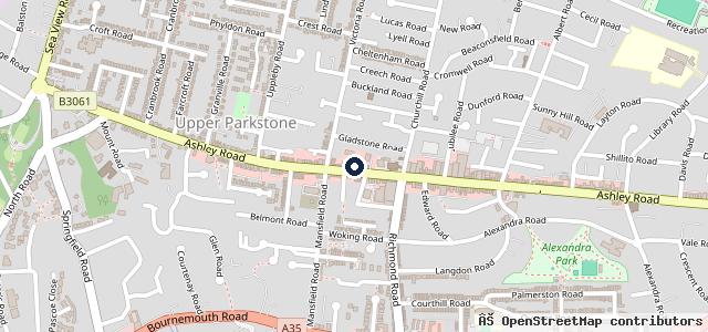 Map showing the location of Seaview MOT and Car Centre
