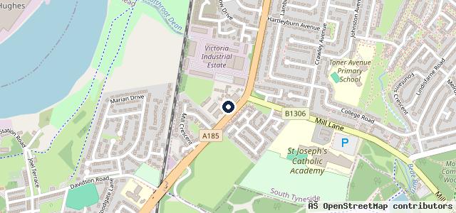 Map showing the location of Shield Motor Company