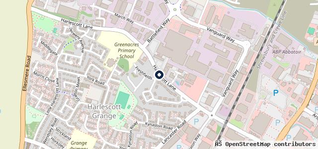 Map showing the location of Shrewsbury Honda Centre