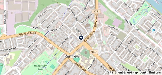 Map showing the location of Singh's Garage