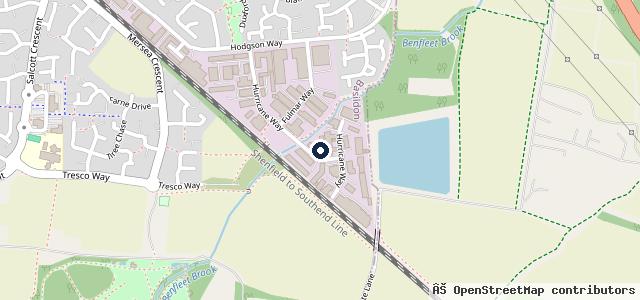 Map showing the location of Shotgate Garage