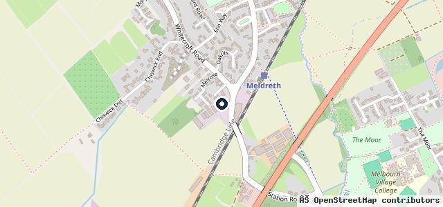 Map showing the location of Station Garage