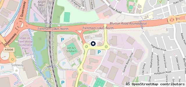 Map showing the location of Barlow Motors Stoke SEAT