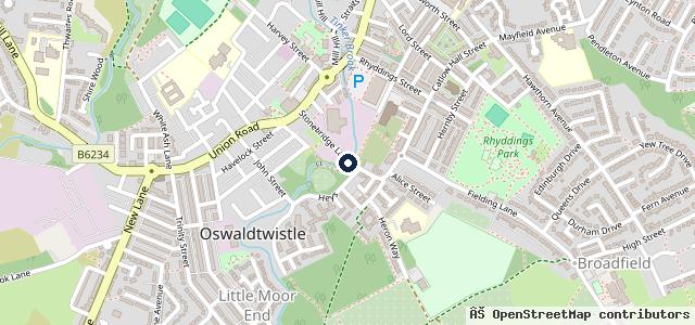 Map showing the location of Stonebridge Garage
