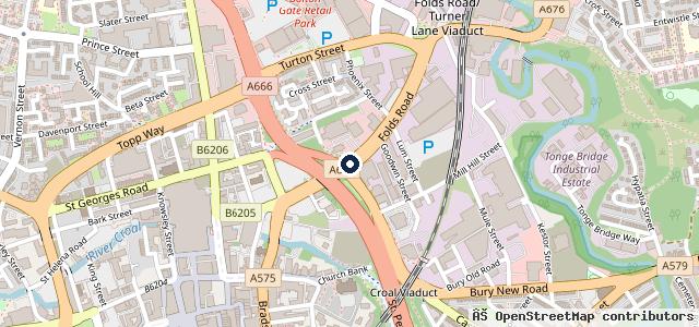 Map showing the location of Swansway Honda Bolton