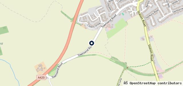 Map showing the location of Swindon Technical Services
