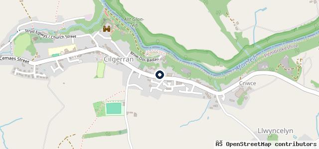 Map showing the location of Pendre Garage