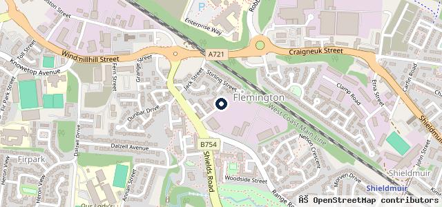 Map showing the location of The Garage (Motherwell) LTD