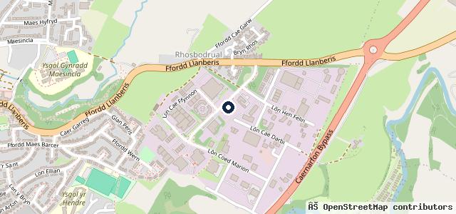 Map showing the location of Beespeed Ltd. Automotive MOT's, Repairs, Maintenance | Caernarfon