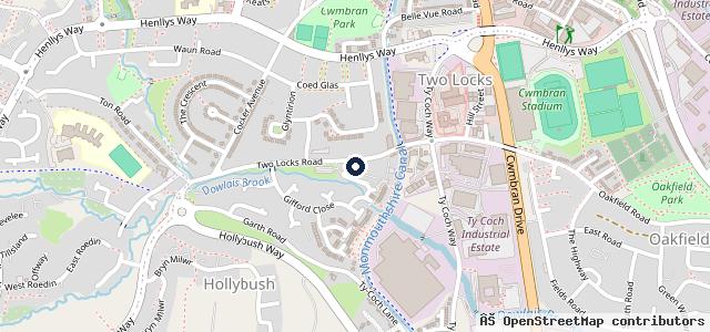 Map showing the location of Two Locks Garage