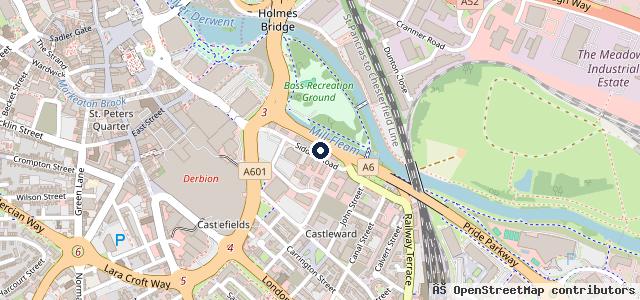 Map showing the location of ETB Tyres & MOT - Derby
