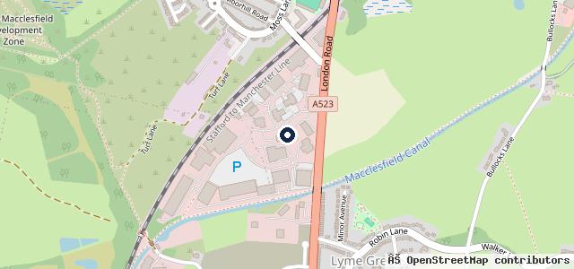 Map showing the location of Vertu BYD Macclesfield