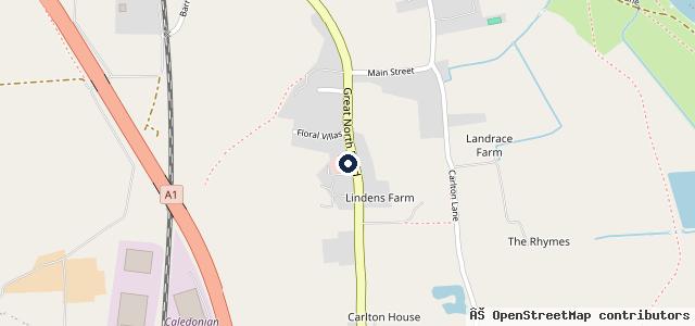 Map showing the location of Vince Dodd Motors