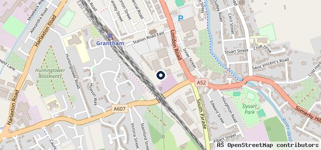 Map showing the location of weONLYmot Grantham