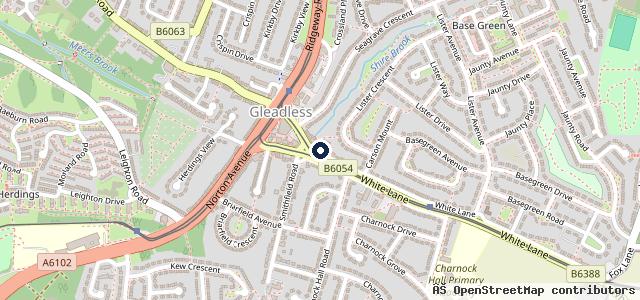 Map showing the location of White Lane Service Station Ltd