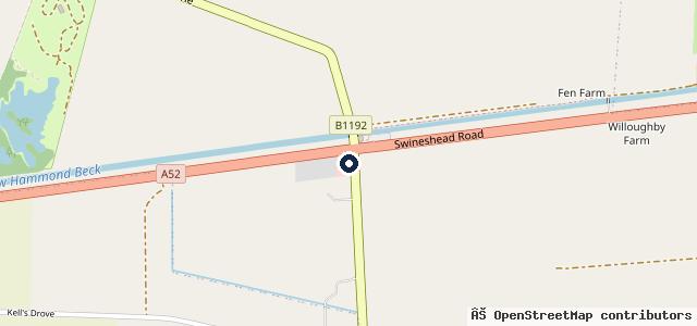 Map showing the location of Wyberton Car Sales
