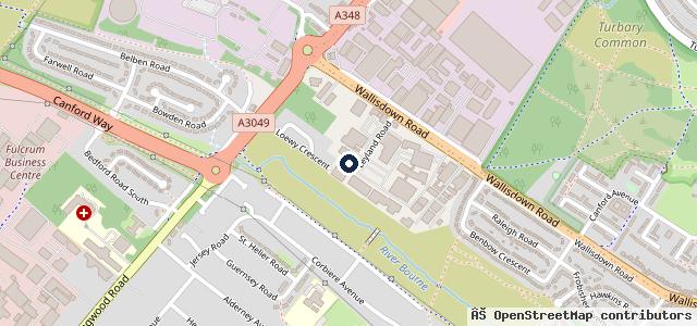 Map showing the location of Honda of Bournemouth