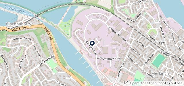 Map showing the location of Dicksons of Inverness
