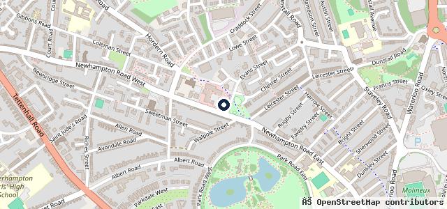 Map showing the location of Barlow Motors SEAT Wolverhampton