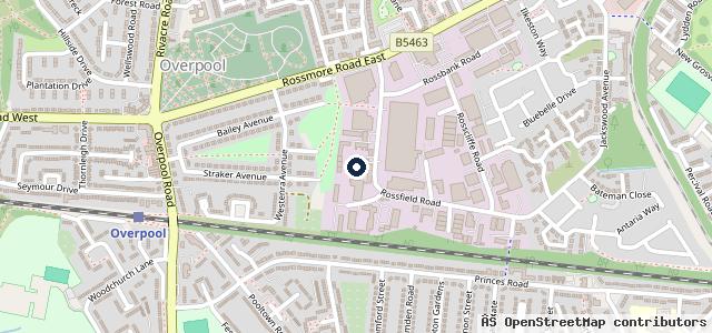 Map showing the location of BD service centre