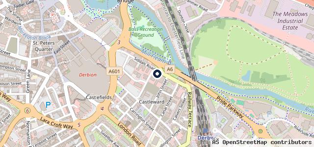 Map showing the location of Beechwood (Derby) Limited (MAZDA, CHANGAN & GWM)