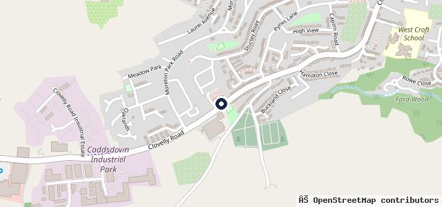 Map showing the location of Blights Motors MG