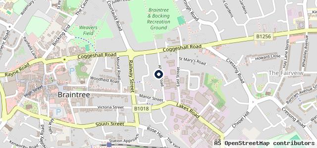 Map showing the location of Braintree Motor Company