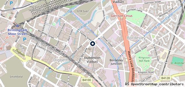 Map showing the location of Frontier MOT Centre