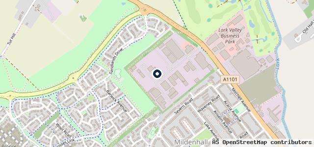 Map showing the location of Bury St Edmunds Volkswagen