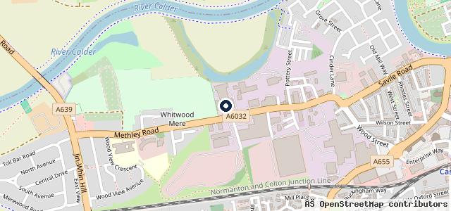 Map showing the location of Castleford Volkswagen Spares