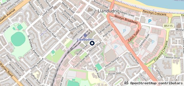 Map showing the location of Central House Garage