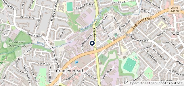 Map showing the location of Cole Dave