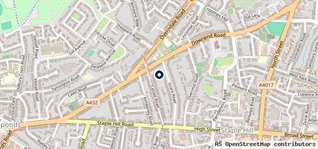 Map showing the location of Downend Service Centre Ltd