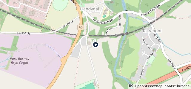 Map showing the location of Freeman's Autos