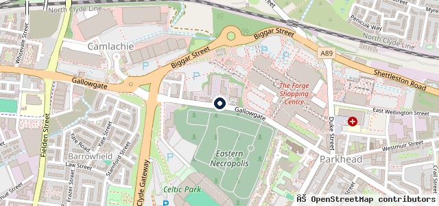 Map showing the location of Gallowgate Mots
