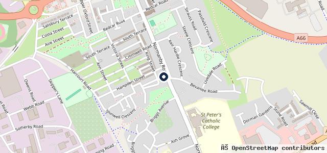 Map showing the location of Normanby Road Motors