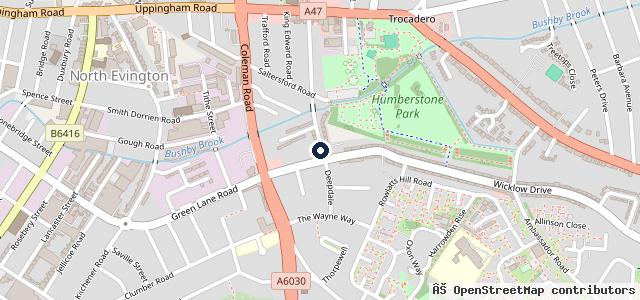 Map showing the location of Star Hand Car Wash