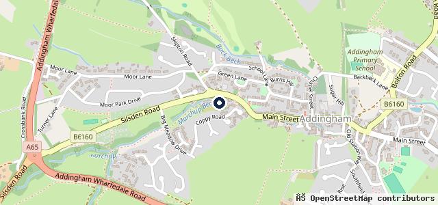 Map showing the location of Green A