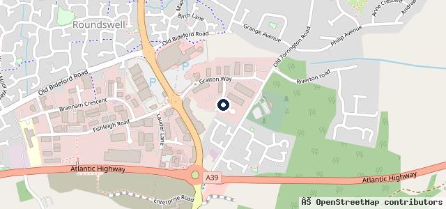 Map showing the location of Car Repair, Service & MOT - Barnstaple Autocare